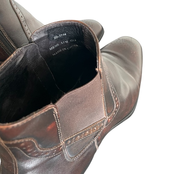 Johnston & Murphy Men’s Leather Zippered Detail Boot Size 11 - Picture 7 of 8